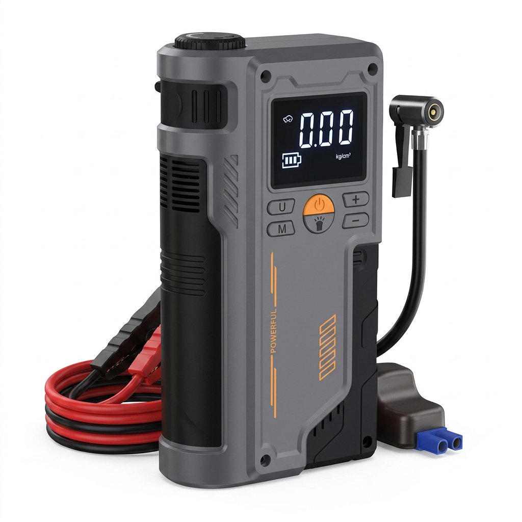 Jump Starter Tyre Inflator Power Bank 3 in 1 JumPair | Forjato
