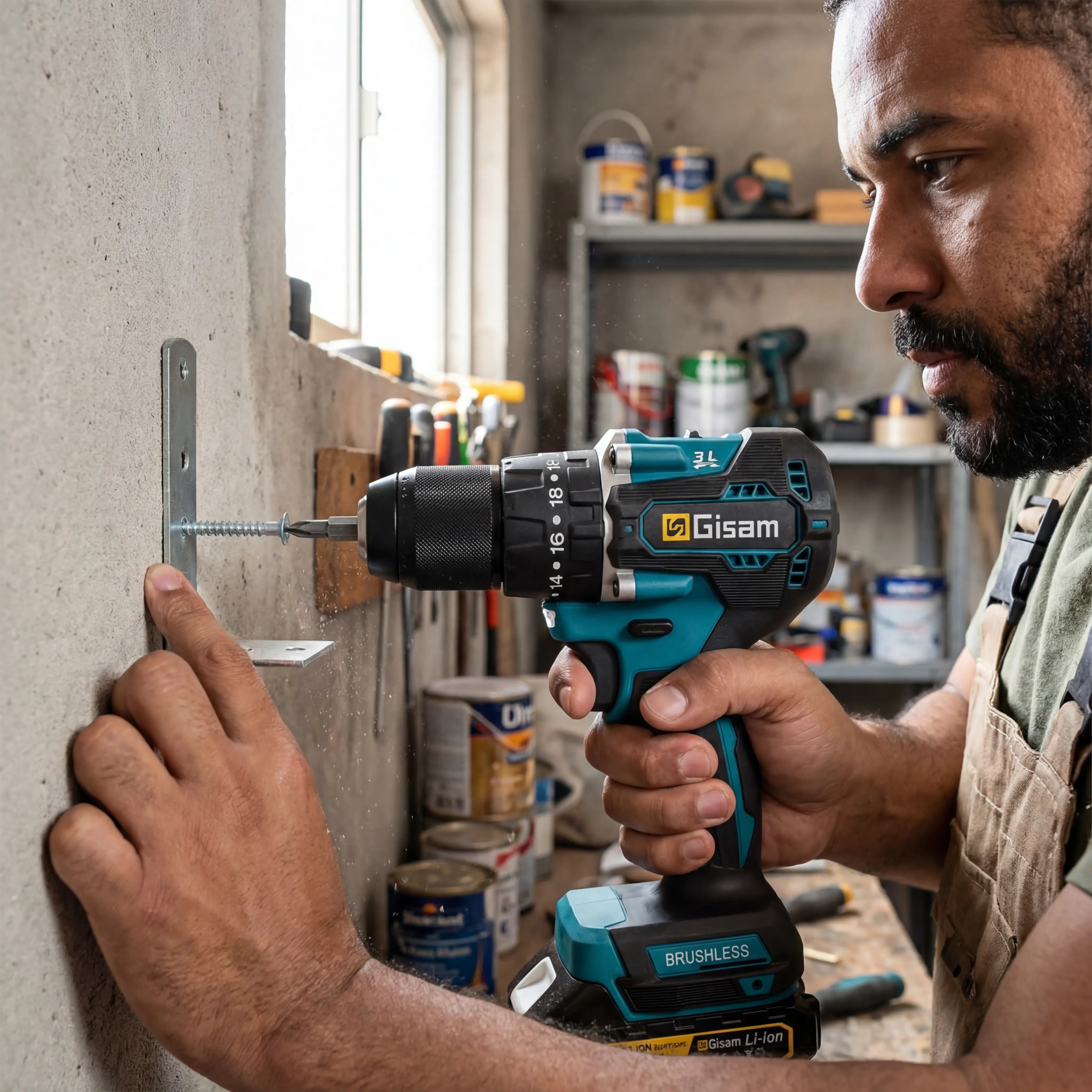 Furadeira e Parafusadeira de Impacto 18V Modelo TorqMax™ – Potência Profissional Com Bateria