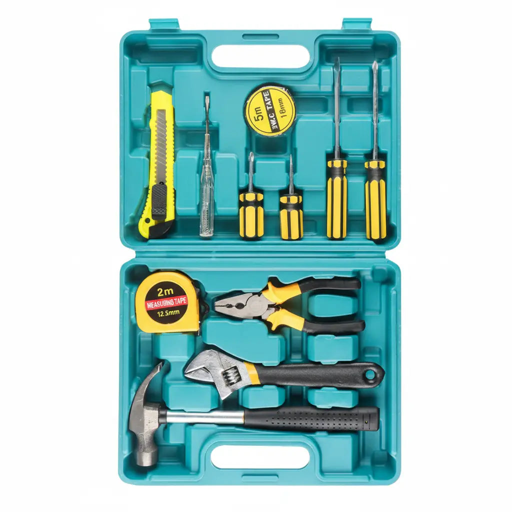 Maleta de Ferramentas Manuais Modelo MultiPro - Kit 12 Peças Para Reparos Domésticos e Automotivos (Cópia)