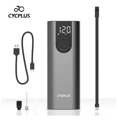 Compressor de Ar Portátil Modelo RoadPulse™ – Com Bateria Recarregável e Luz LED para Carros, Motos, Bicicletas e Bolas