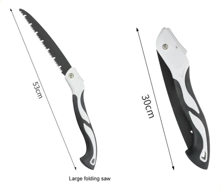 Serra Dobrável Profissional para Madeira e Poda de Galhos – Corte Rápido e Limpo