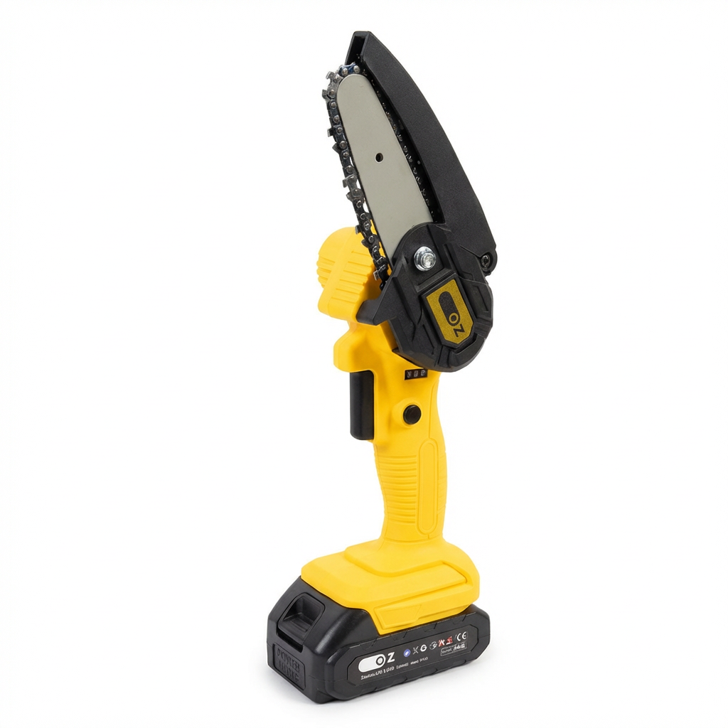 Mini Motosserra Elétrica a Bateria Bivolt Portátil Modelo ForjaBlade Profissional