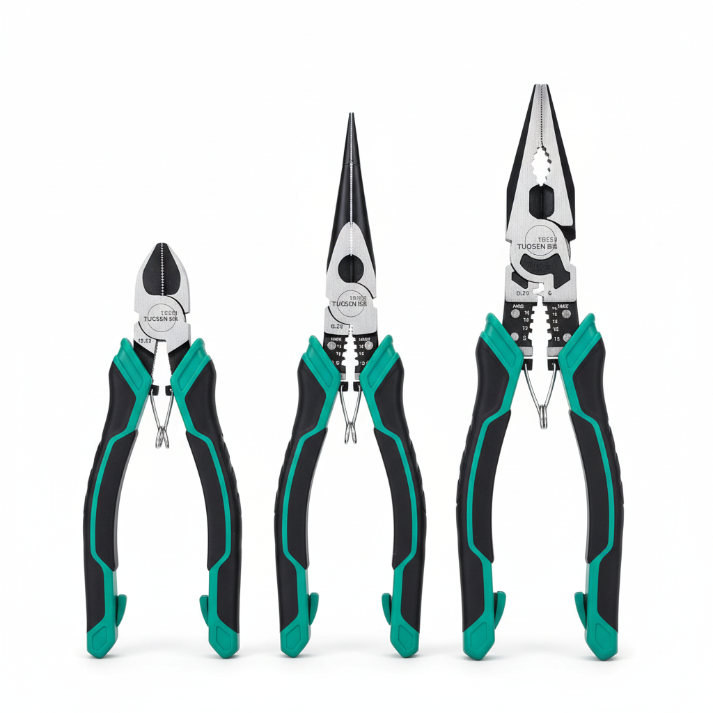 Alicate Universal Profissional Modelo 3 em 1 – Universal, Bico e Corte para Reparos Domésticos e Construção