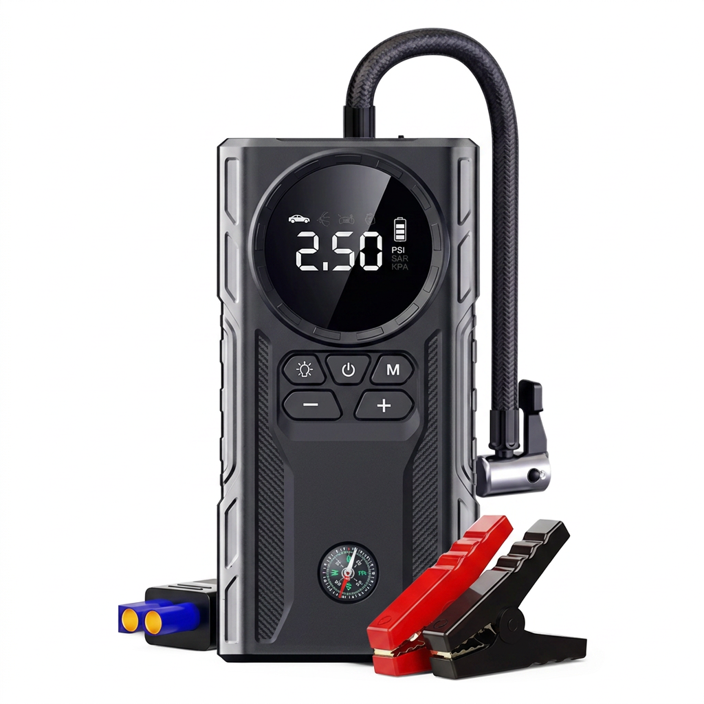 Jump Starter Tyre Inflator 4 in 1 39800mAh RoadSafe | Forjato