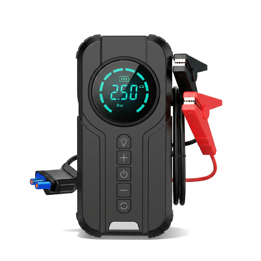 Portable Tyre Inflator Jump Starter 2 in 1 StarTair | Forjato