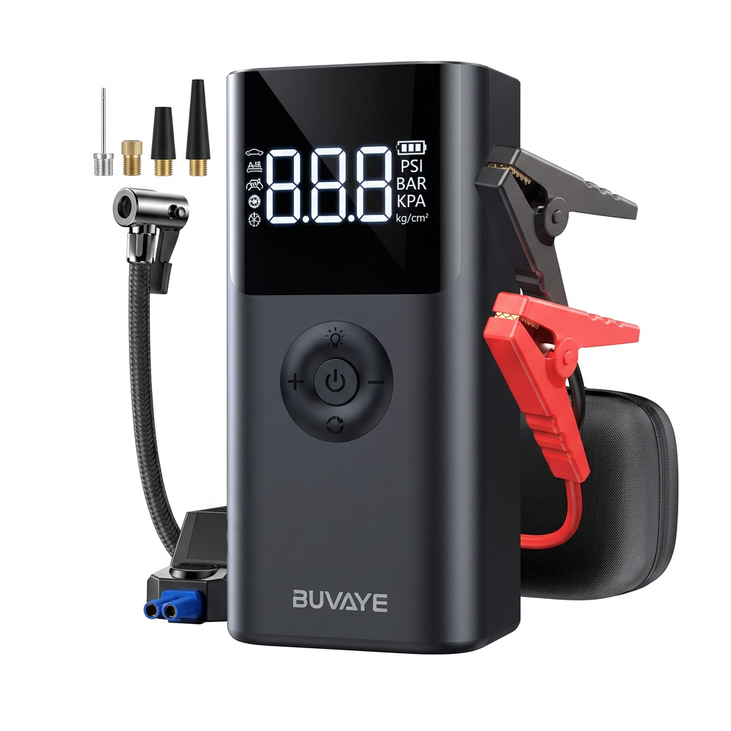 Jump Starter with Air Compressor 2500A PowerJump | Forjato