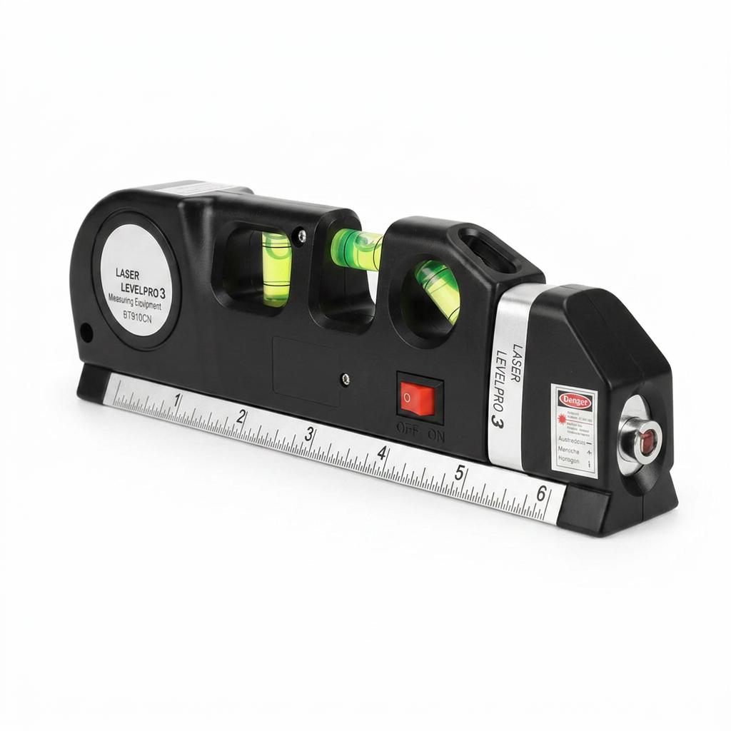 3 in 1 Laser Level Tape Measure Kit LineMaster | Forjato