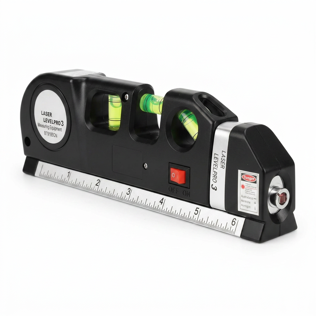 3 in 1 Laser Level Tape Measure Kit LineMaster | Forjato