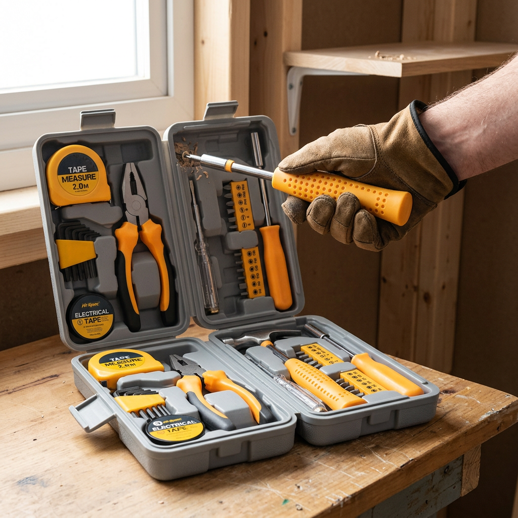 Hand Tool Kit 24 Piece CR-V Home Repair ToolMaster | Forjato